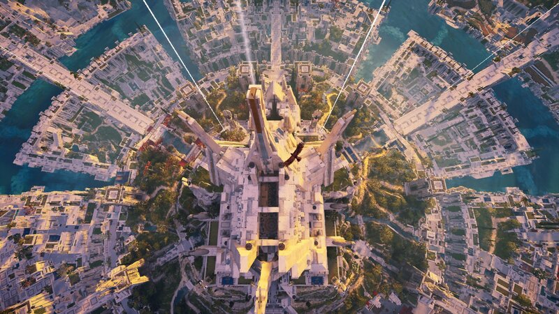 Ancient City from Above — White