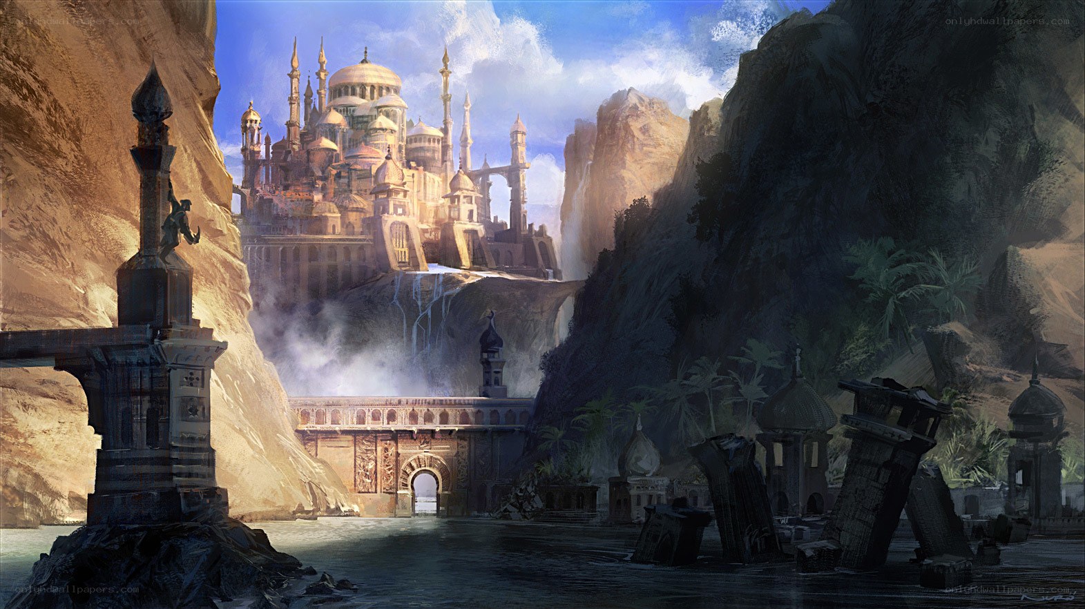 ancient city in a canyon