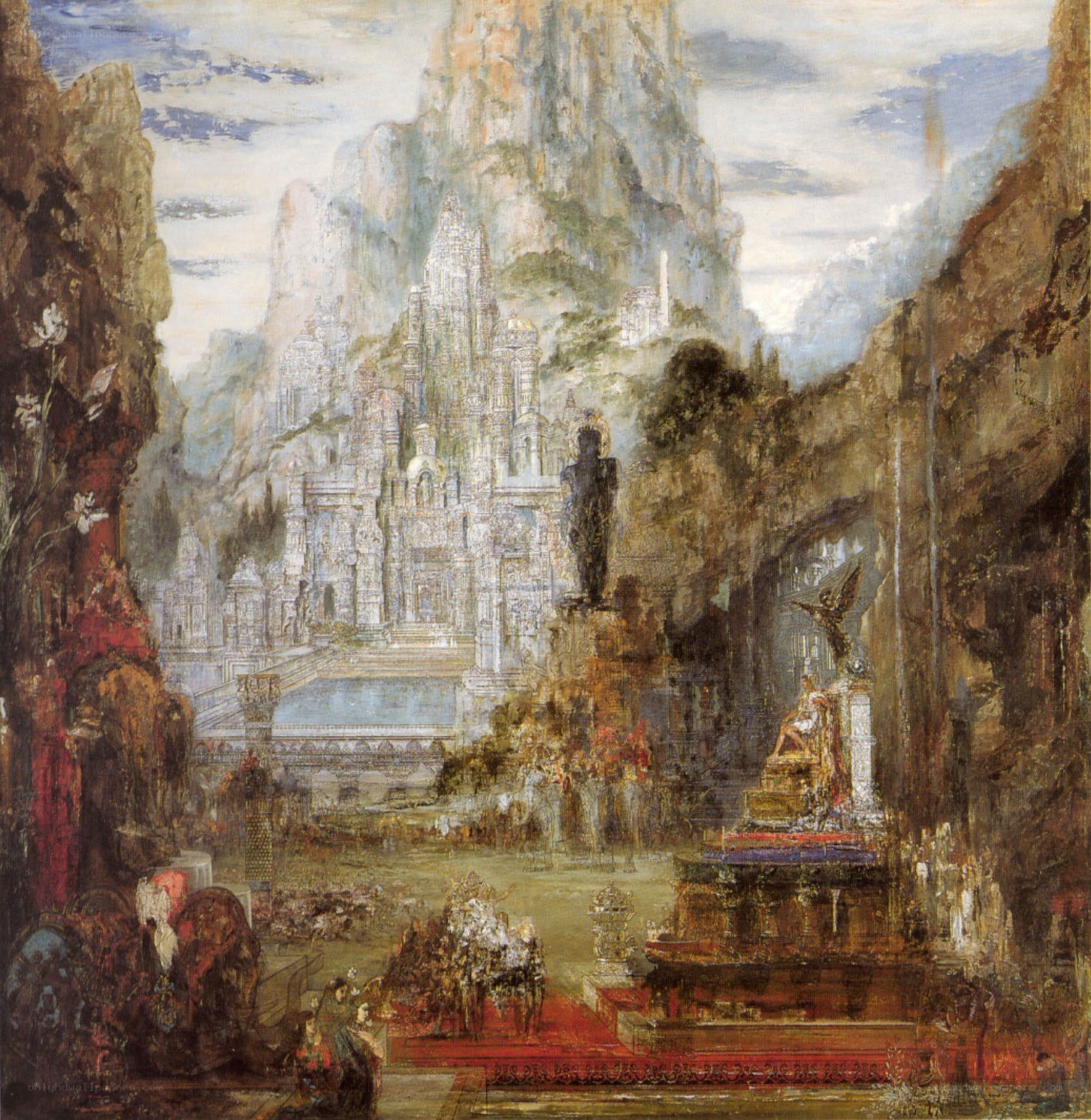 Ancient city in a mountain valley
