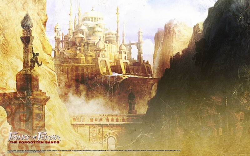 Ancient City in Canyon — Yellow, Dramatic