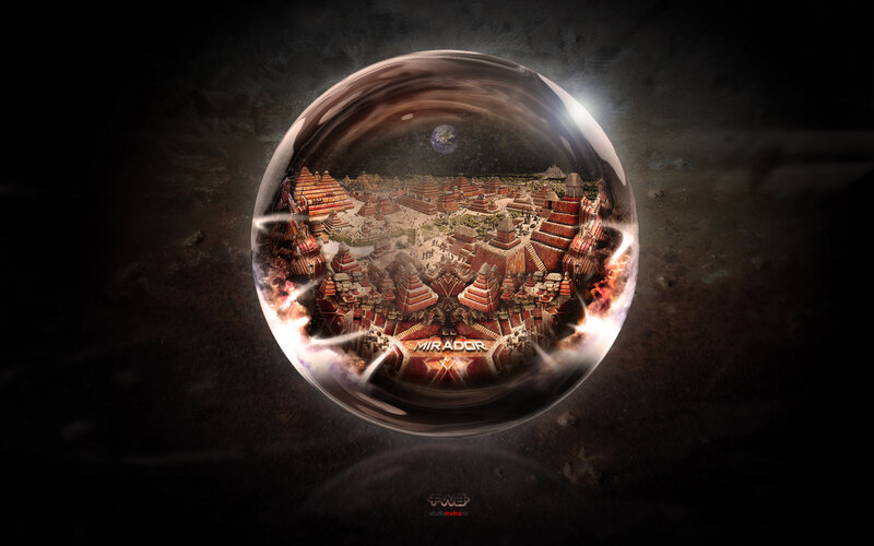 Ancient City in Crystal Ball