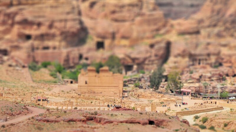 Ancient City in Desert — Brown
