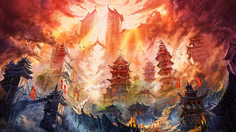 Ancient City in Flames