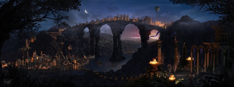 Ancient City on a Bridge