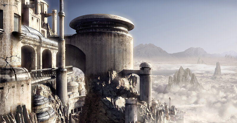 ancient city on a cliff