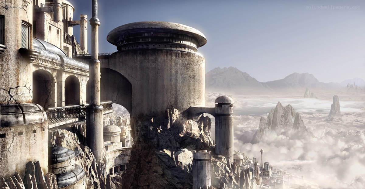 ancient city on a cliff