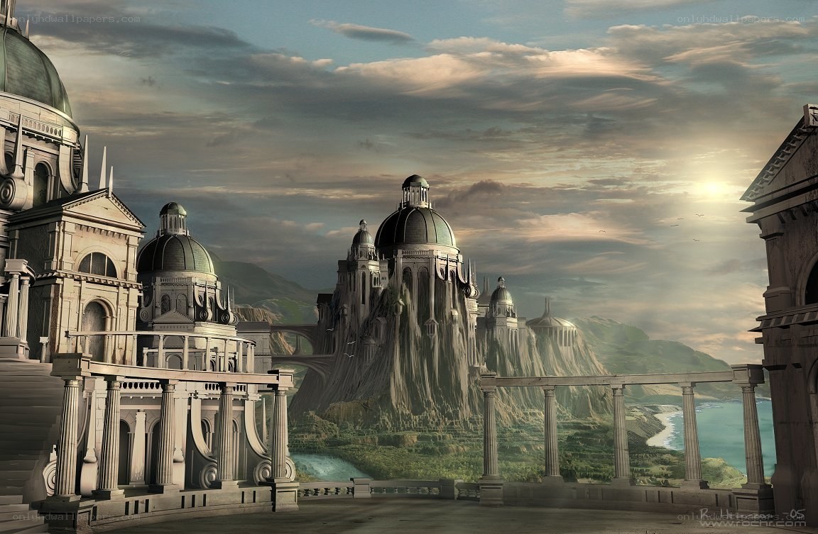 ancient city on a cliff