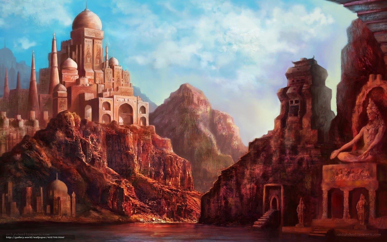 ancient city on a cliff