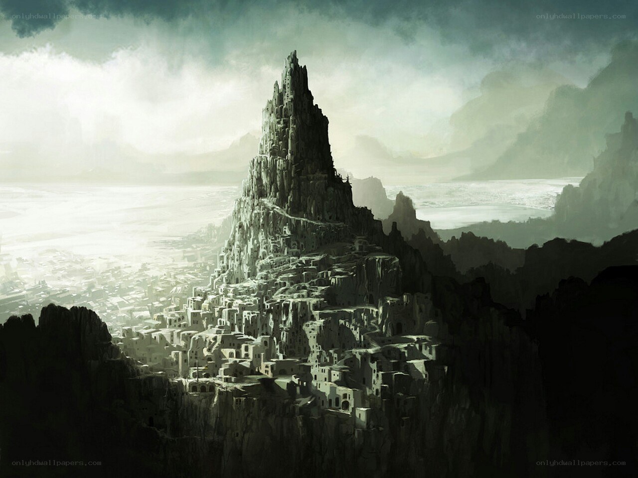 ancient city on a mountain
