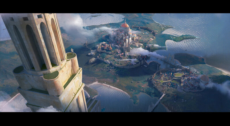 Ancient City on Island