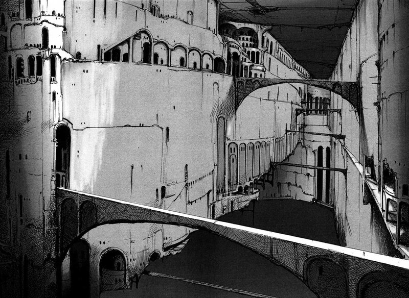 Ancient City Ruins — Black