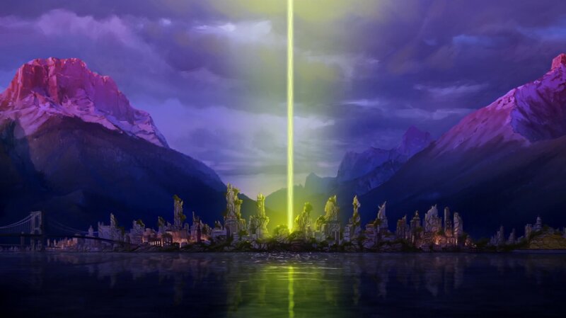 Ancient City Ruins — Purple