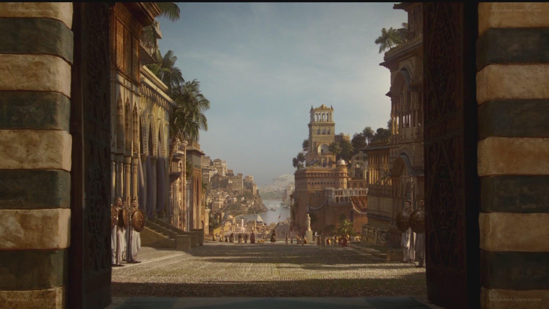 ancient city view from gate