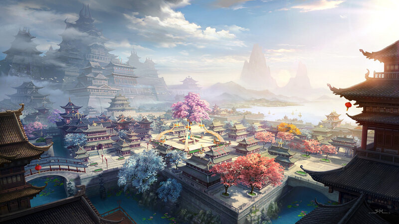 Ancient City with Pagodas