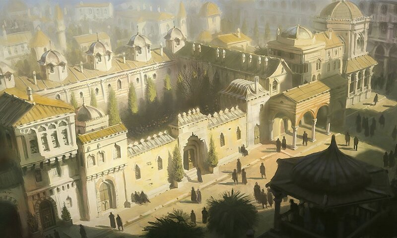 Ancient Cityscape — Yellow