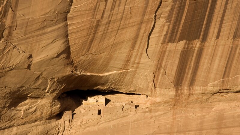 Ancient Cliff Dwelling — Brown, Dramatic, Afternoon, Photograph, Rock Formation, Cave