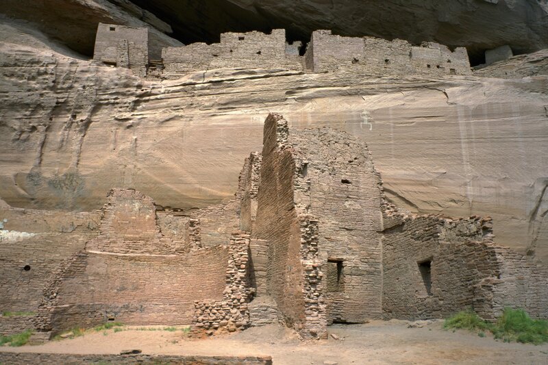 Ancient Cliff Dwelling — Brown, Dramatic, Afternoon, Photograph, Stone Walls