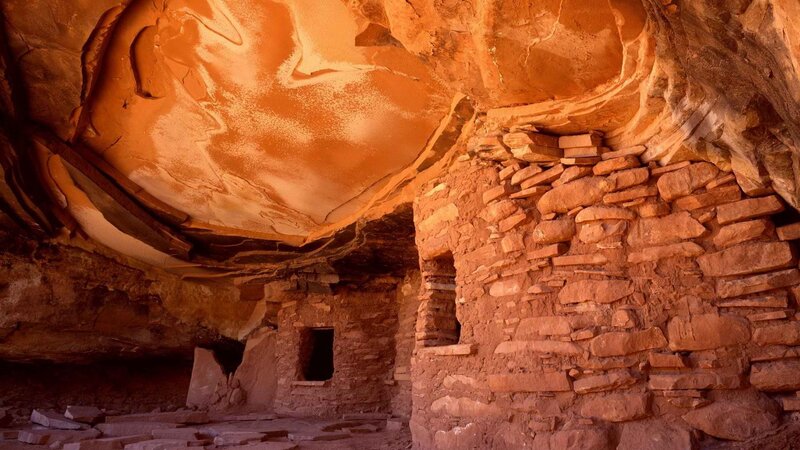 Ancient cliff dwelling interior