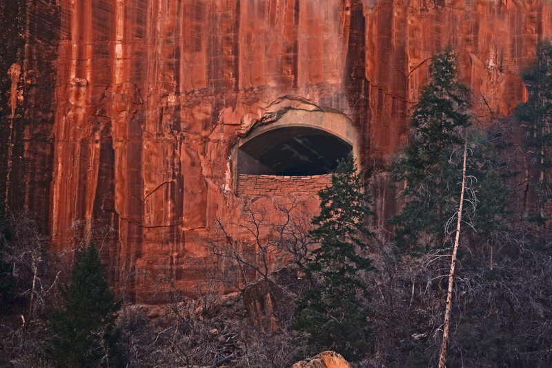 Ancient Cliff Dwelling — Red, Dramatic, Sunset