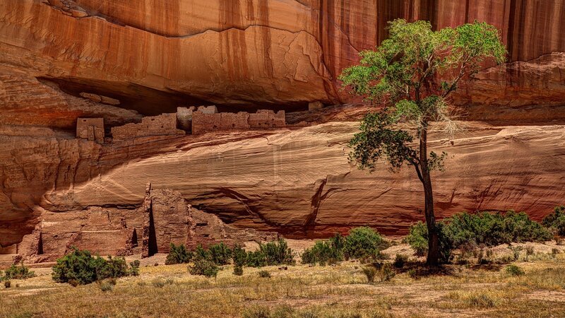 Ancient Cliff Dwelling — Red