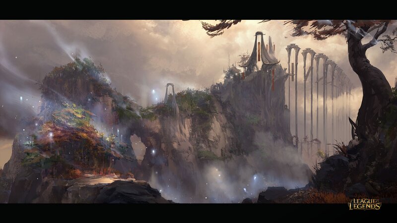 Ancient Cliffside City — Gray