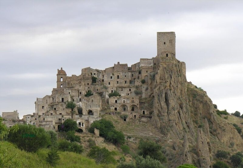 ancient cliffside village