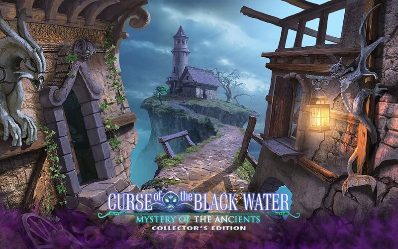 Ancient Cliffside Village — Purple