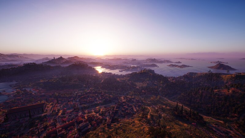 Ancient Coastal City — Purple