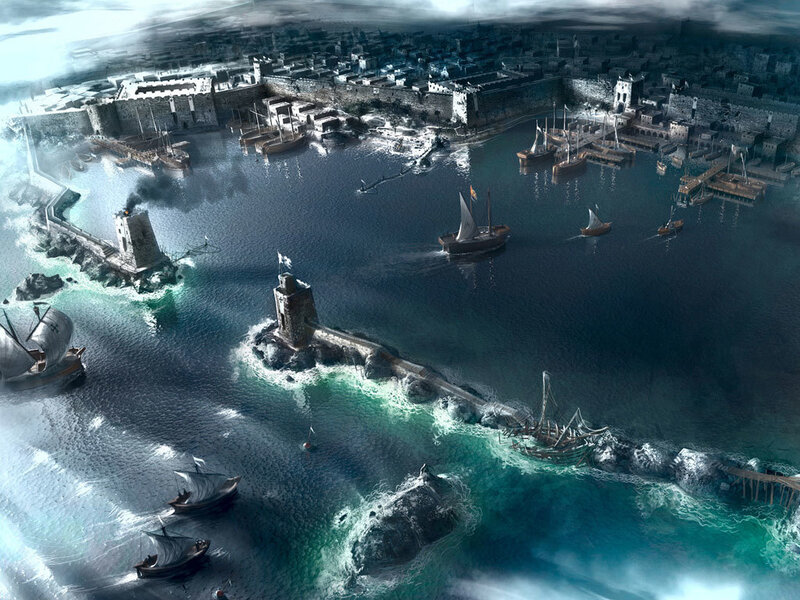 ancient coastal fortress city