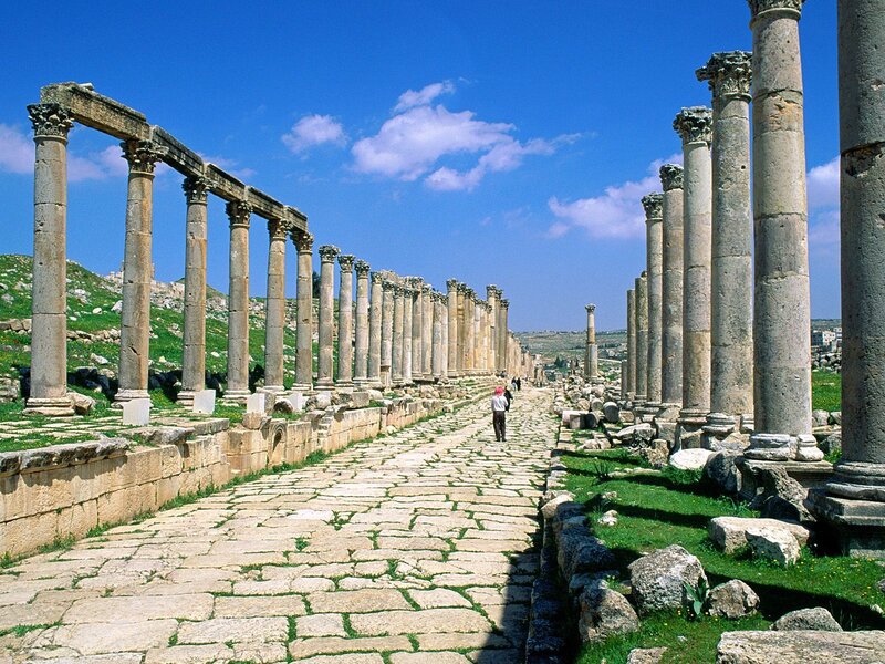 ancient colonnaded street