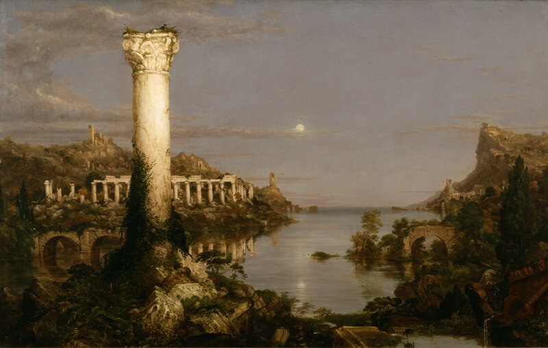 Ancient Column by Water