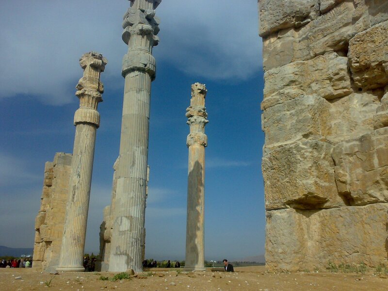 ancient columns at persepolis