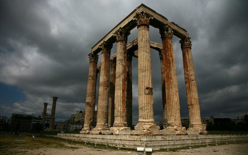 Ancient Columns in Athens