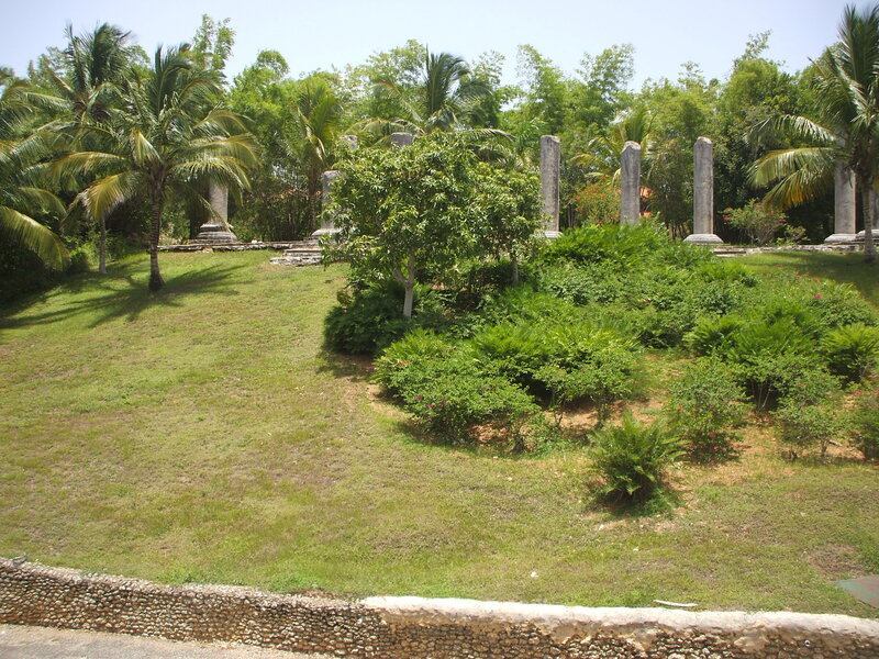 Ancient Columns in Garden