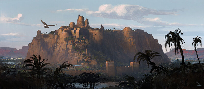 Ancient Desert Fortress — Brown