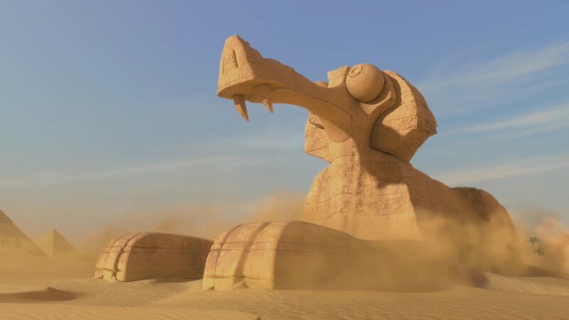 ancient desert statue