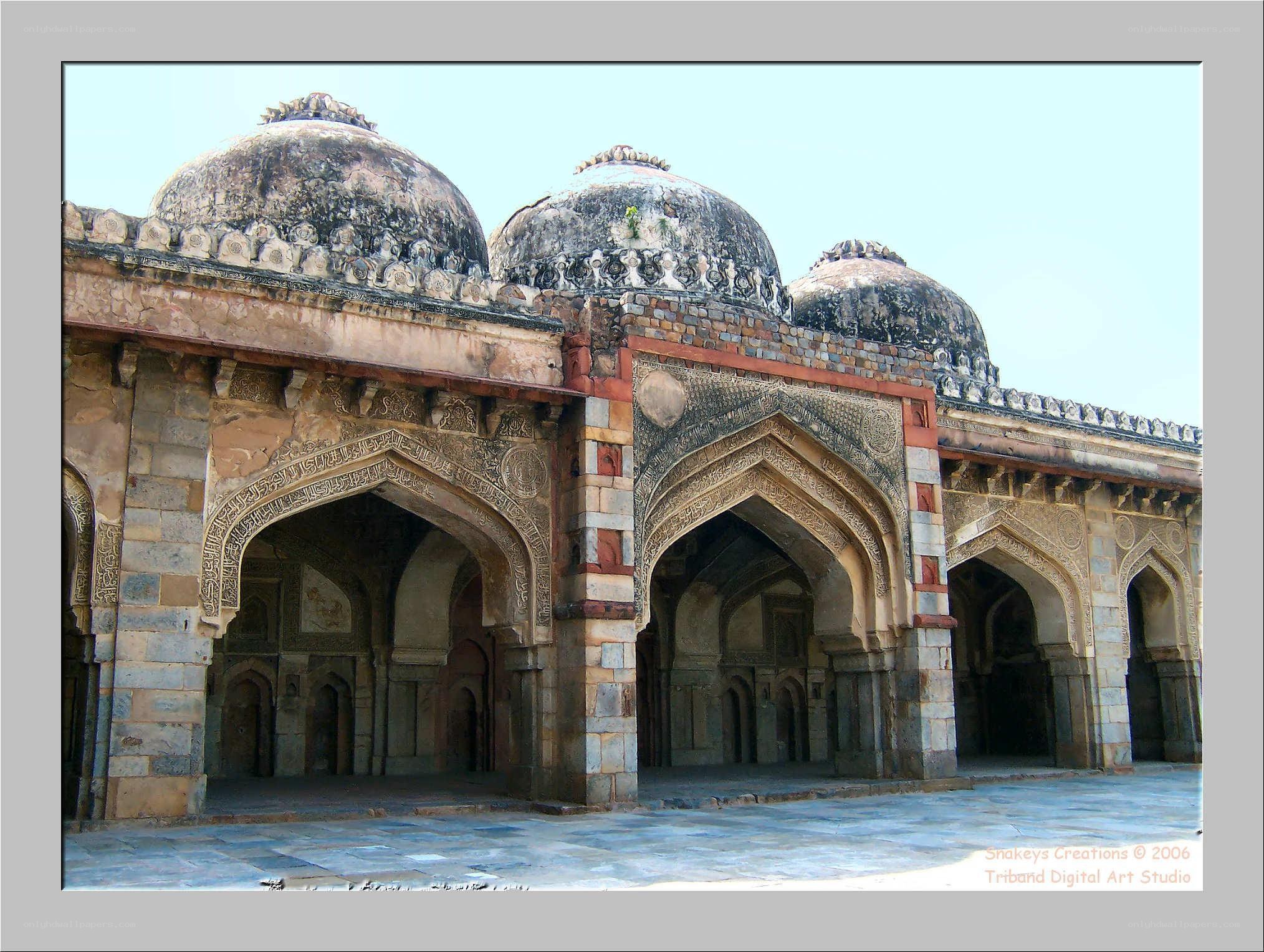 ancient domed mosque structure