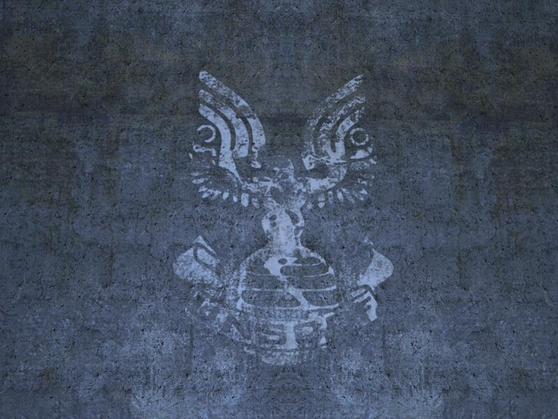 ancient eagle symbol on stone