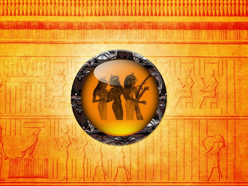 Ancient Egyptian art scene