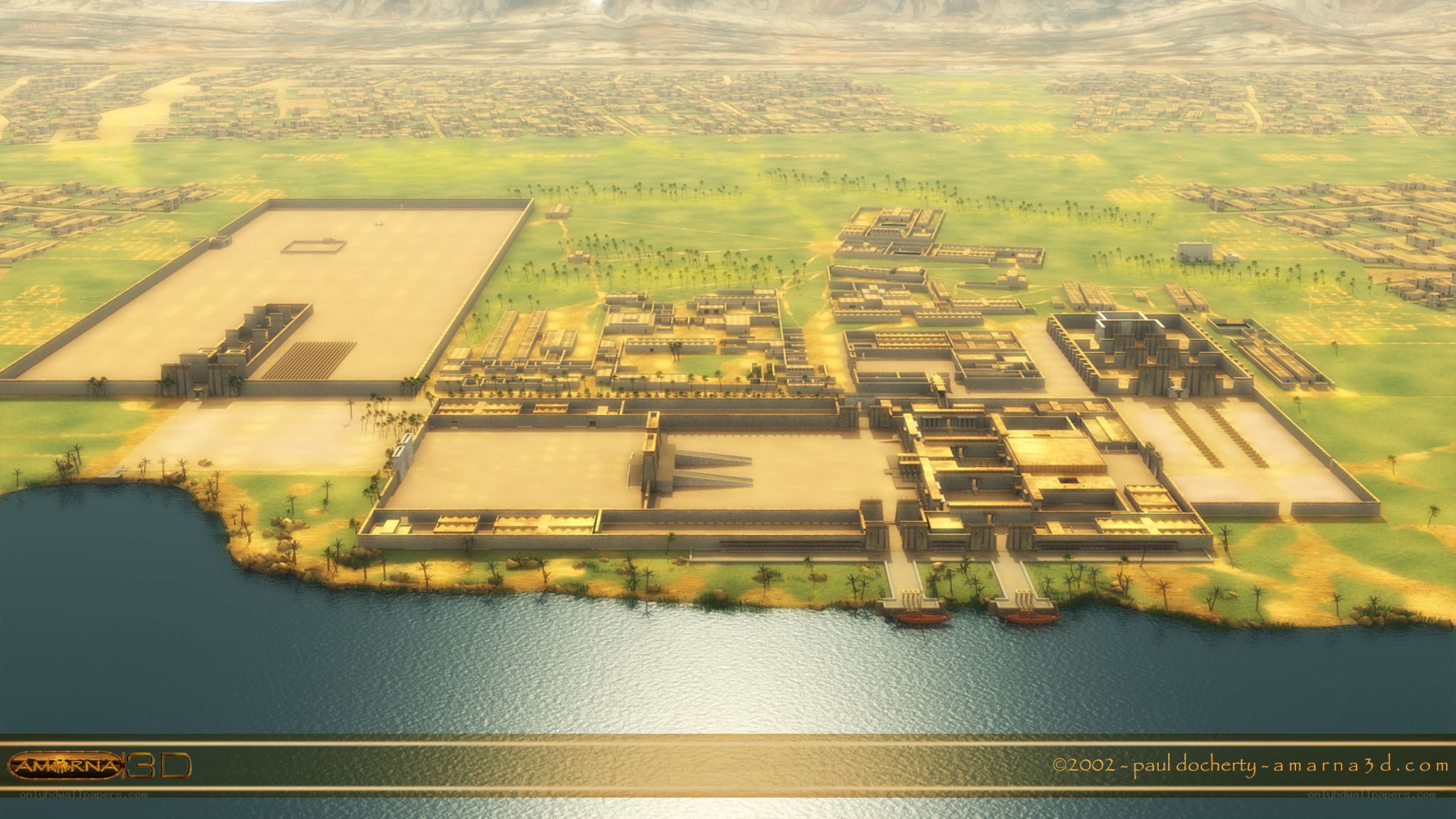 ancient egyptian cityscape