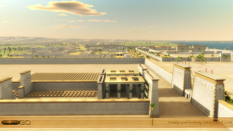 ancient egyptian cityscape