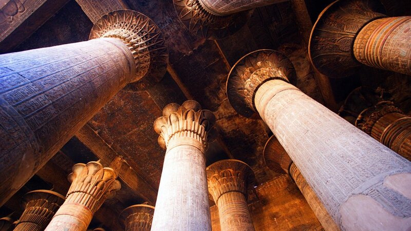 Ancient Egyptian Columns — Brown