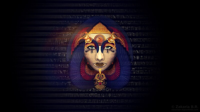 ancient egyptian deity portrait