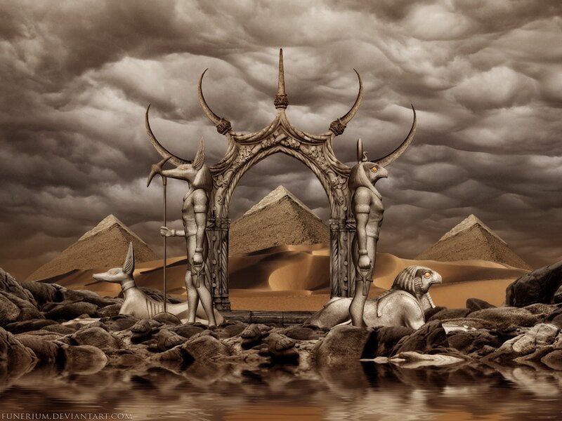 Ancient Egyptian gateway
