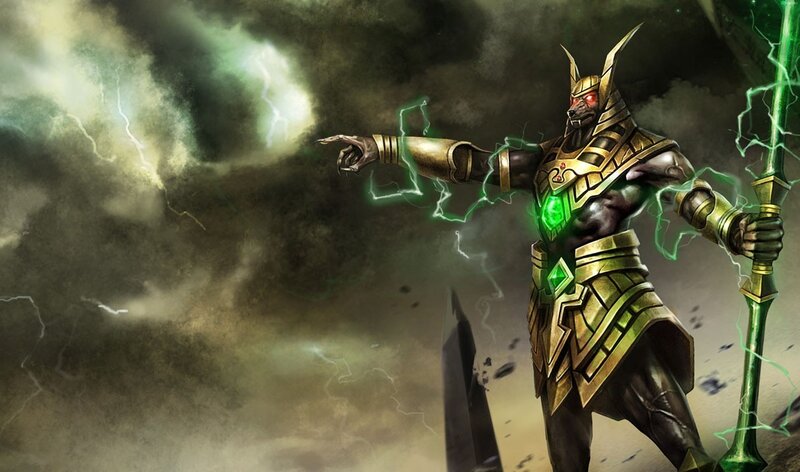 Ancient Egyptian God — Green