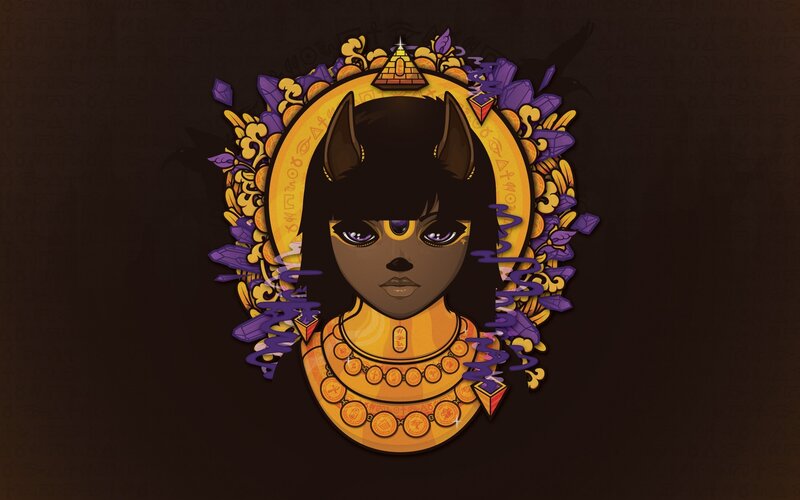 ancient egyptian goddess portrait