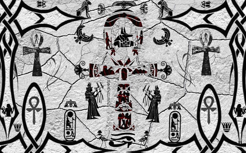 ancient egyptian hieroglyphs artwork