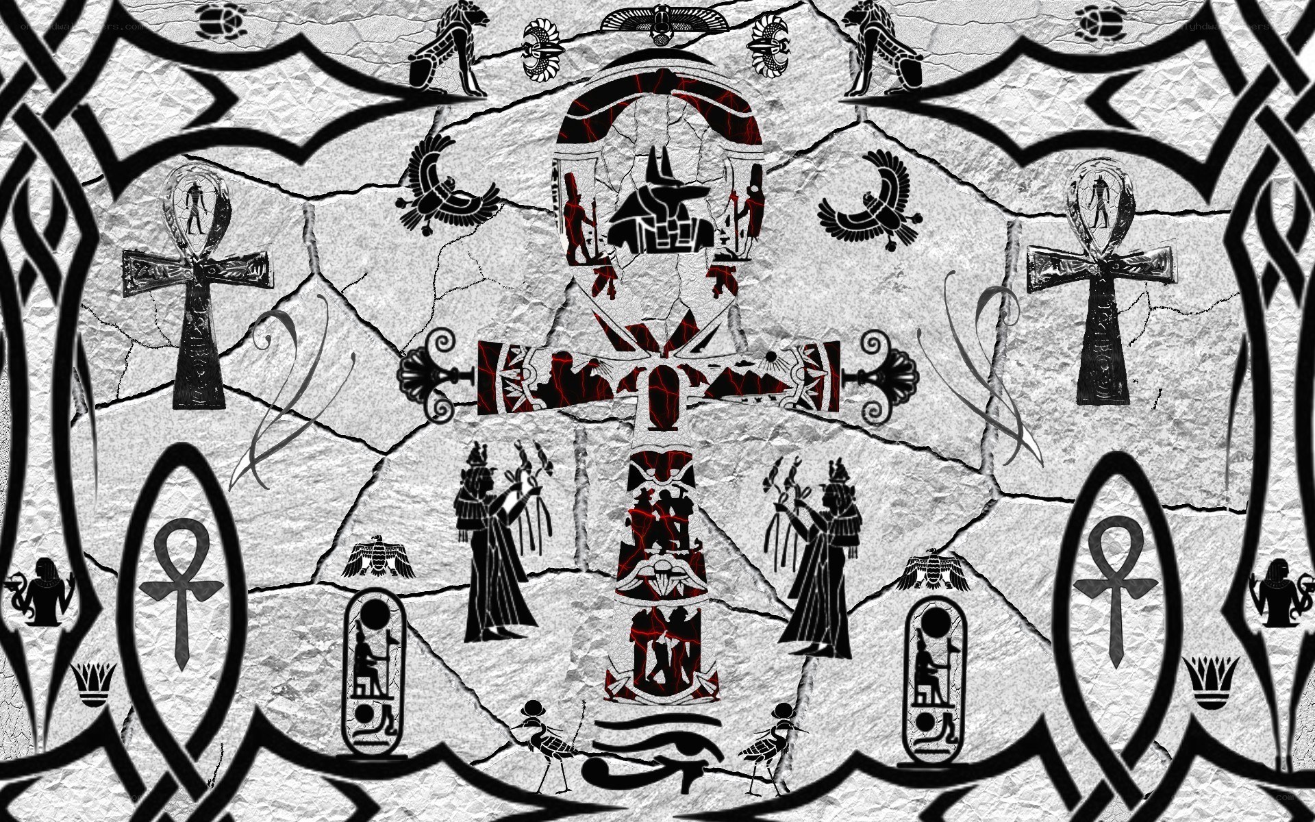 ancient egyptian hieroglyphs artwork