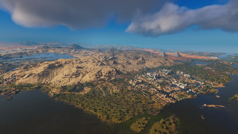 Ancient Egyptian Landscape — Brown