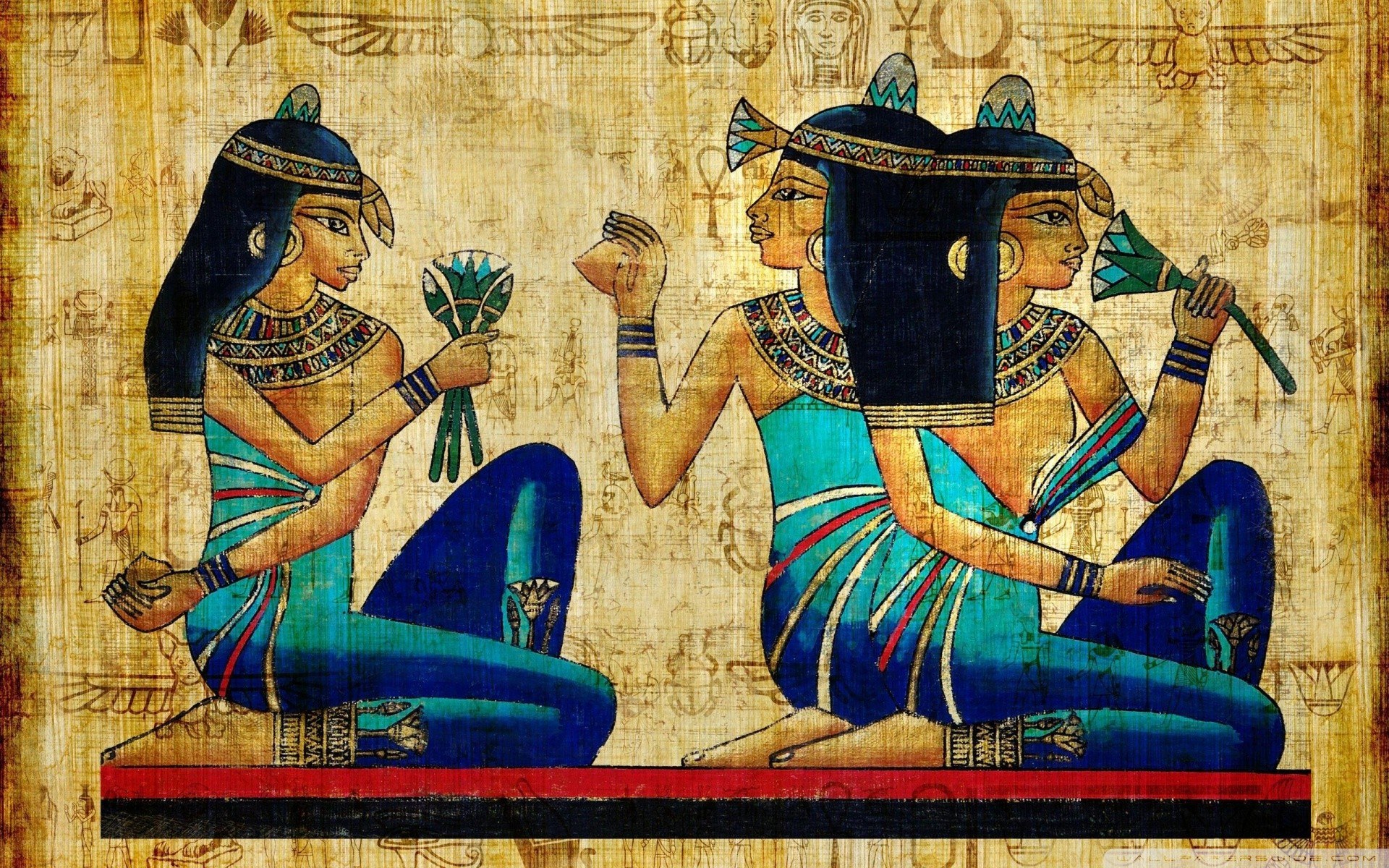 Ancient Egyptian papyrus art
